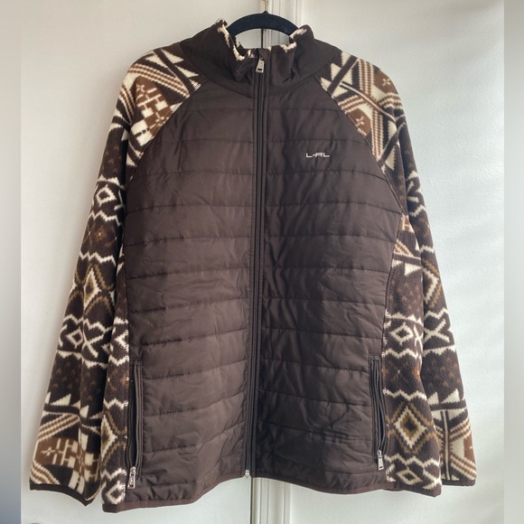 Ralph Lauren Aztec Fleece Western fleece zip up jacket 3X - Picture 1 of 6